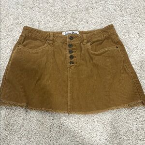 Indigo Rein Brown Corduroy Mini Skirt